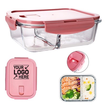 Leak-Resistant Glass Meal Prep Container