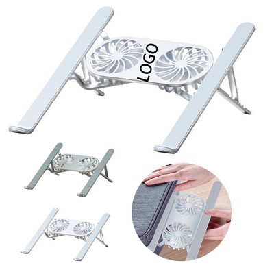 Aluminum Desktop Dual Fan Computer Cooling Stand