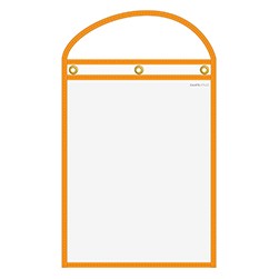 Orange Neon-Stitched Work Ticket Holder