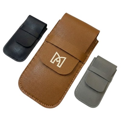 Executive Microfiber Leather Single Watch Travel Pouch