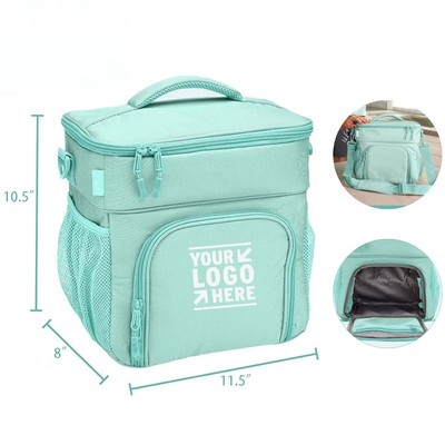10L Oxford Insulated Picnic Lunch Bag with Carry Handle