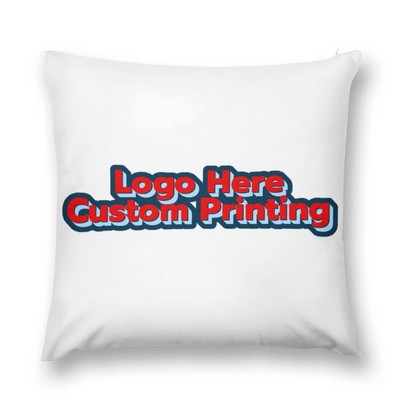 Short Plush Pillowcase Invisible Zipper Soft Home Decor 20"x20"