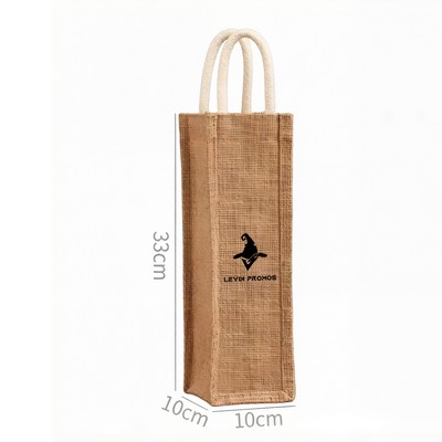 Jute Wine Tote