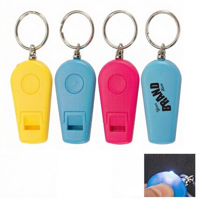 Light up Whistle w/Key Ring