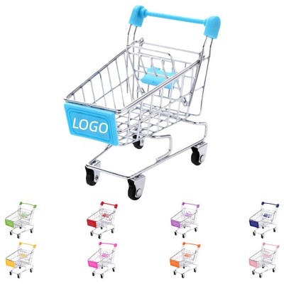 Supermarket Mini Shopping Cart Handcart Toy