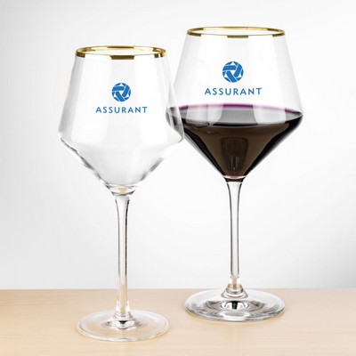 Tucson Gold Rim Burgundy Wine - Imprinted