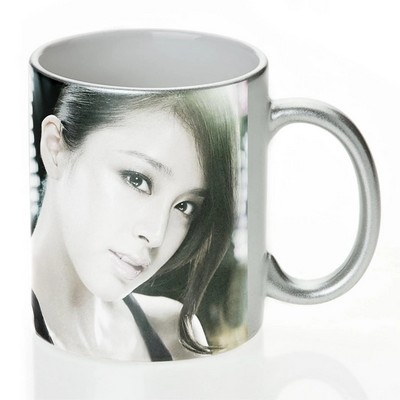 11 oz. Ceramic Mug - Silver