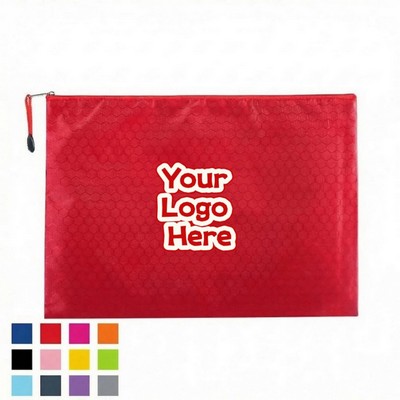 Heavy Duty Waterproof Oxford Cloth Football Pattern Zipper Pouch