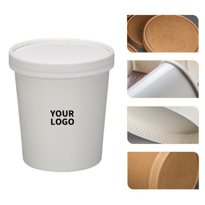 16oz Food Safe Paper Popcorn Bucket for Movie Night Party Event