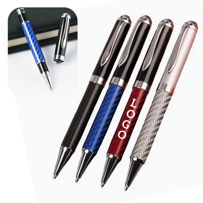 Carbon Fiber Twist Metal Ballpoint Pen