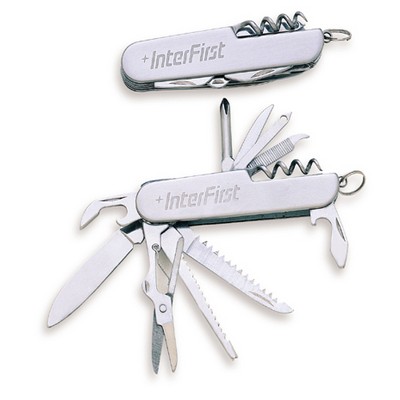 15 Function Stainless Steel Pocket Knife Tool