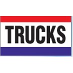 3 Stripe Trucks Nylon Message Flag (3'x5')