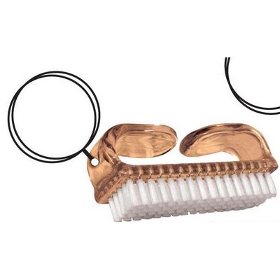 Nail Brush Keychain w/Mirrored Back (8 Square Inch)