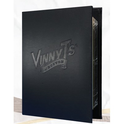 Chadwick Triple Panel BOOKLET Style/4 View Menu Cover (Holds FOUR 5 1/2"x11" Inserts)