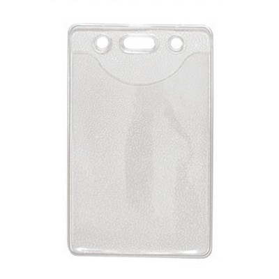 2.60" W x 4.06" H - Vertical Clear Vinyl Badge Holder (Blank)