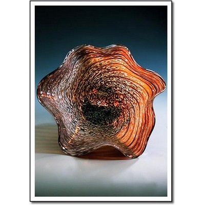 Conch Shell Lantern Art Glass Bowl w/o Marble Base (6.5"x3.5")