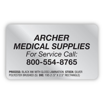 FasTurn® 4-Color Process Rectangle Label Roll (1½" x 2½")