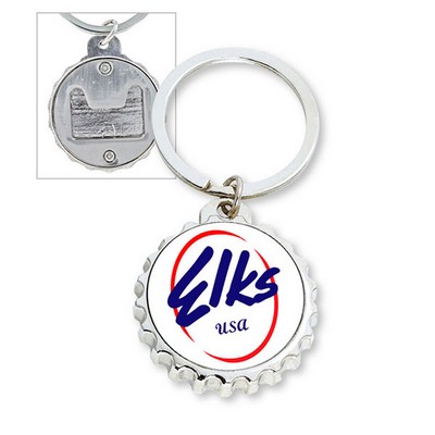 Bottle Cap Opener Key Ring