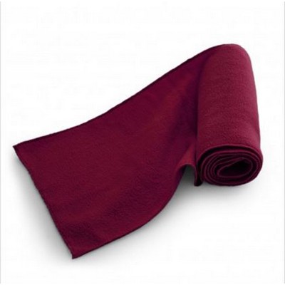 Fleece Scarf - Burgundy - Overseas