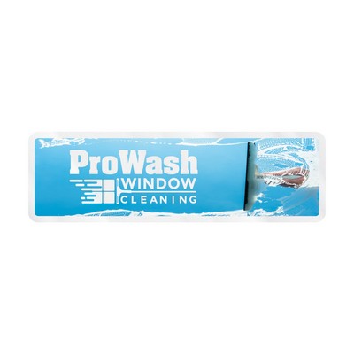 Rectangle Sticker | Round Corners | 1 3/4" x 5 3/4" | Clear Static | Static Face | Digital