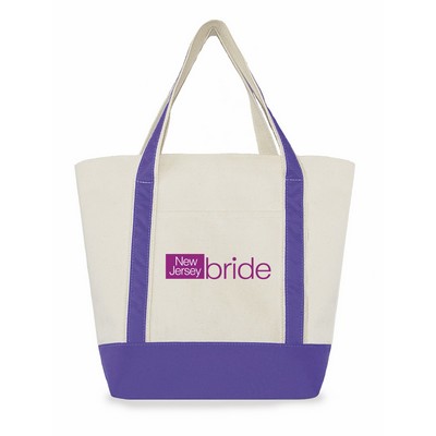 Small Two-Tone Tote Bag (Nylon Cuff)