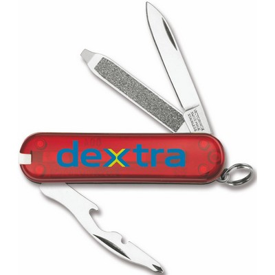 Swiss Army® Translucent Ruby Red Rally Knife