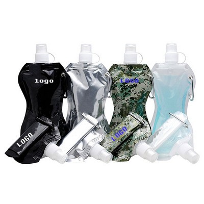 Collapsible 8.5oz Water Bottle - Portable & Leakproof