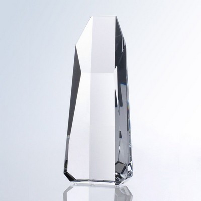 Super Hexagon Tower Medium Optic Crystal Award