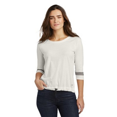 New Era ® Women's Tri-Blend 3/4-Sleeve Tee