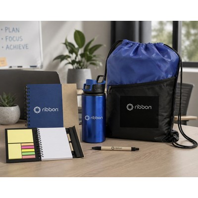 On-the-Go Essentials Gift Set with Drawstring Backpack