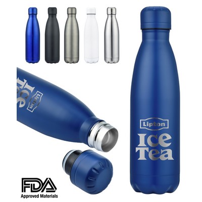 17oz Double Wall Stainless Steel Vacuum Insulated Travel Bottle