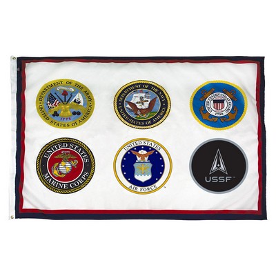 Armed Forces 6 Commemorative Flag (3'x5')