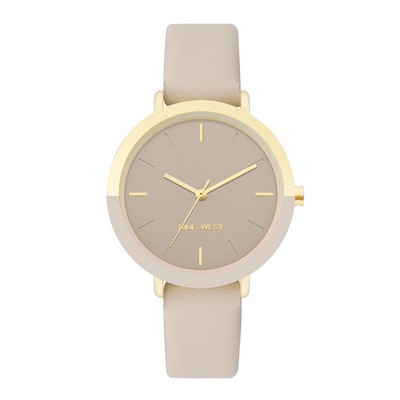 Nine West® Women's Tan Dial Strap Watch