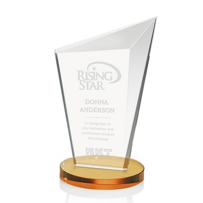 Nemesus Award w/Amber Yellow Base (5 1/4"x 8")