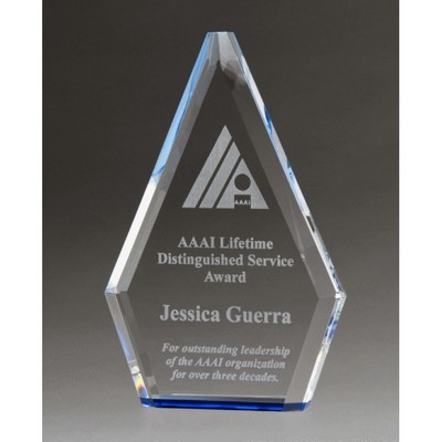 Flame Crystal Award, 8" H