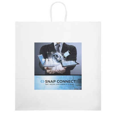 Duke - White Shopper - Chromatic (18" x 7" x 18 3/4")
