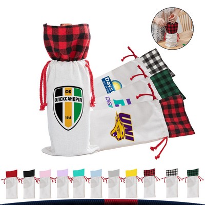 Christmas Wine Bag