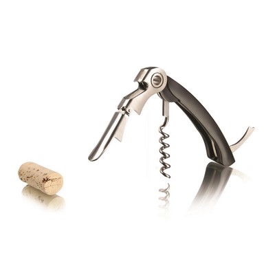 Vacu Vin Waiter's Corkscrew Dual Hinge w/ Bottle Opener & Foil Cutter