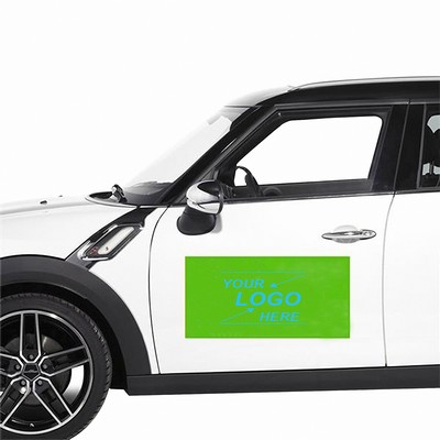 Rectangular Magnetic Vinyl Car Sticker 3.15x9.84"