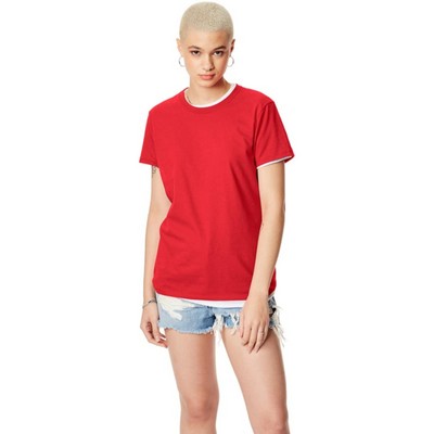 Hanes Ladies 45 Oz, 100% Ringspun Cotton Nano-T® T-Shirt