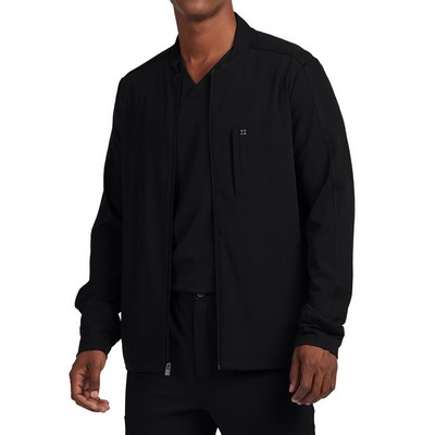White Cross - CRFT - Men's Three-Pocket Mock Neck Knit Cuffs Jacket