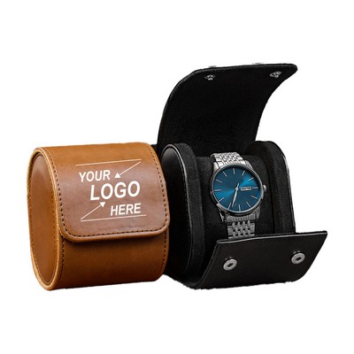 Retro Lether Watch Storage Box