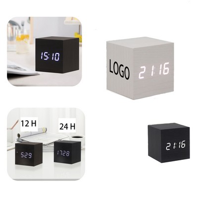 Wooden Digital Alarm Clock