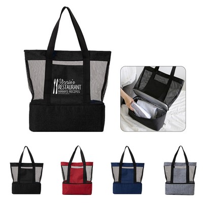 Versatile Mesh Beach Tote Bag