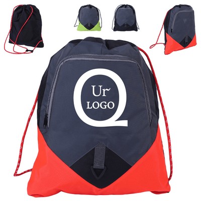 13.39X18.11" Terylene Drawstring Backpack