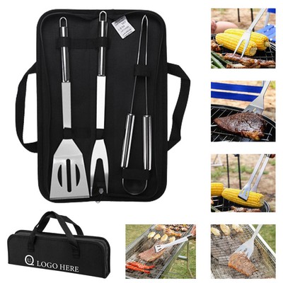 4-piece BBQ Grill Tool Set