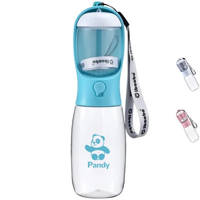 19 oz. Pet Snack Container and Plastic Water Bottle