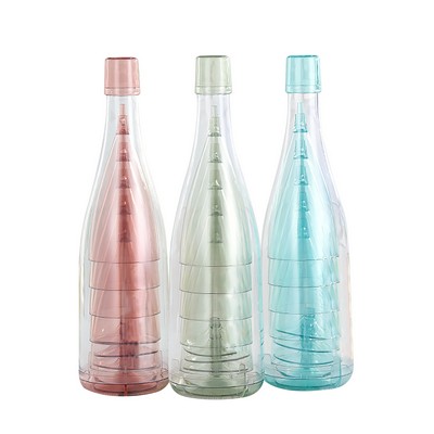 Plastic Champagne Flutes Set 5PCS