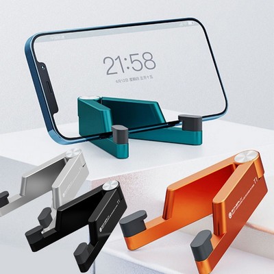 V-shaped Foldable Aluminum Phone Stand Tablet Holder for Desktop