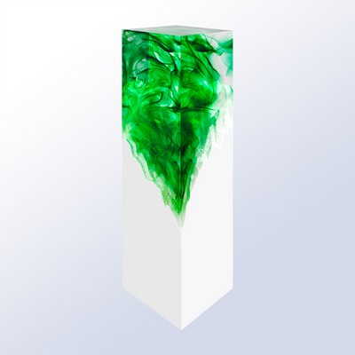 Splash Green Art Award, 9 5/8"H